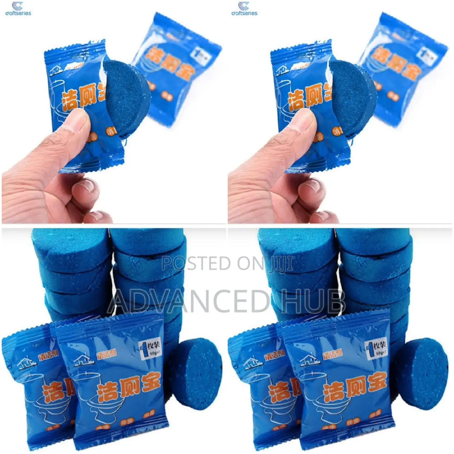 10pc Blue Bubble Toilet Cleaner