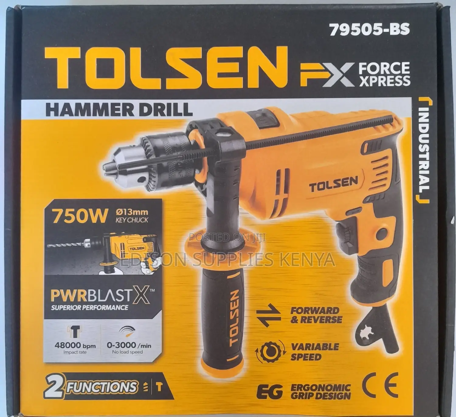 Drills Hammer Drill 750W Tolsen Impact Drill 750 Watts Drill