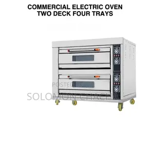 Commercial Electric Oven Two Deck Four Trays