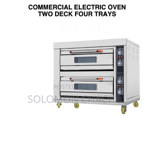 Commercial Electric Oven Two Deck Four Trays