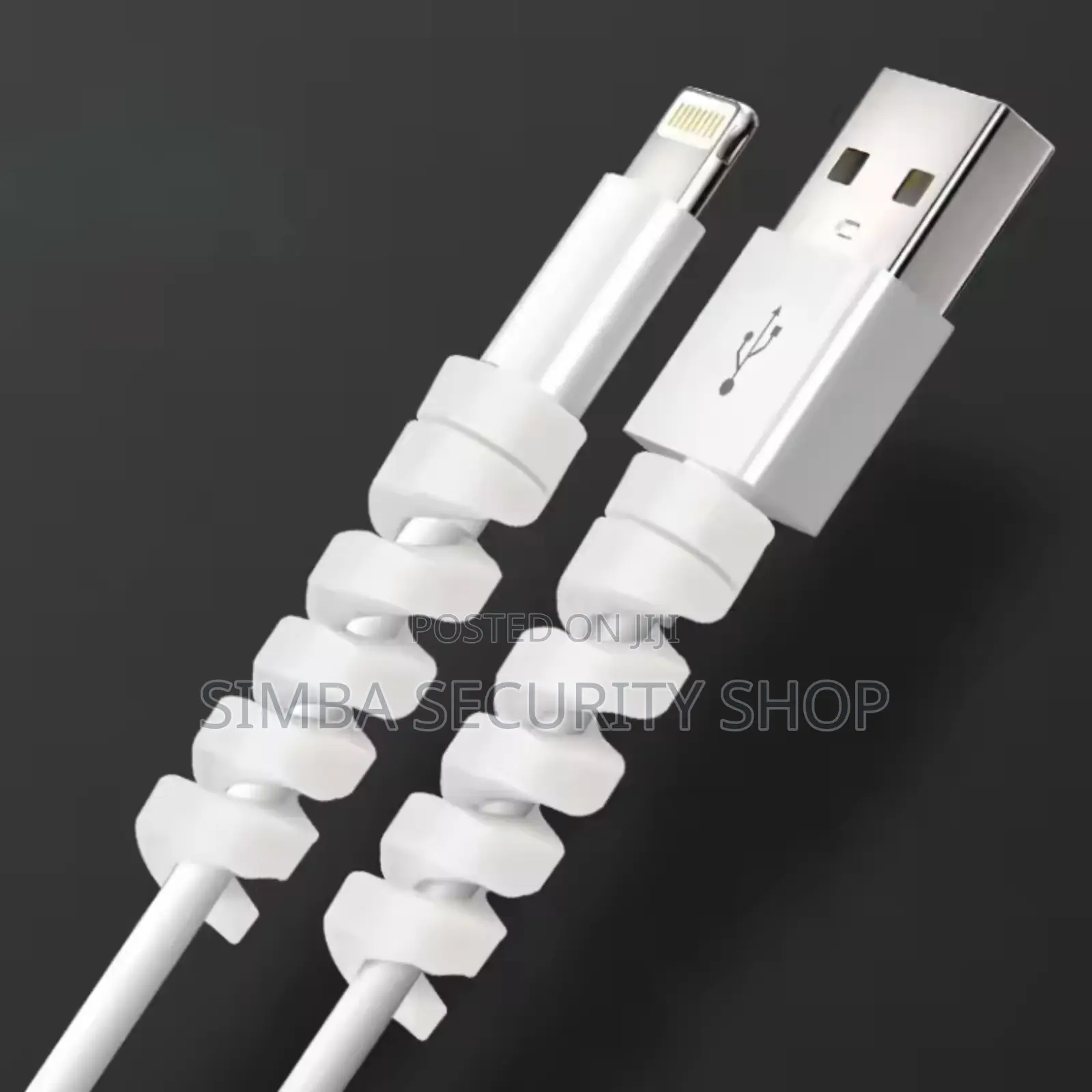 Spiral USB Cable Protector Silicone Flexible Cover Charging