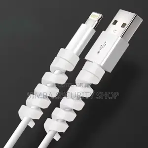 Spiral USB Cable Protector Silicone Flexible Cover Charging