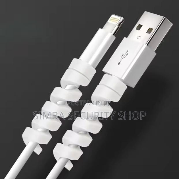 Spiral USB Cable Protector Silicone Flexible Cover Charging