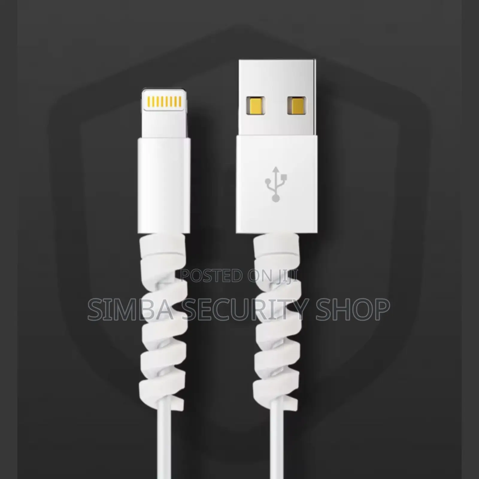 Spiral USB Cable Protector Silicone Flexible Cover Charging