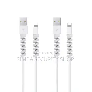 Spiral USB Cable Protector Silicone Flexible Cover Charging