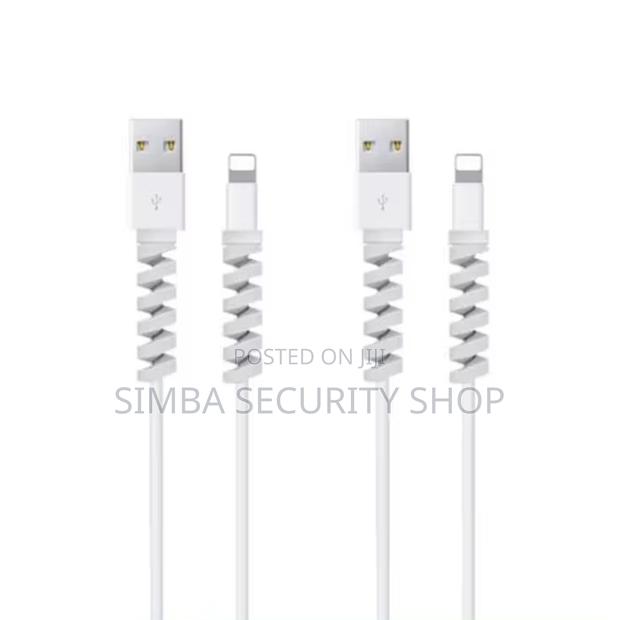 Spiral USB Cable Protector Silicone Flexible Cover Charging - thumbnail 5