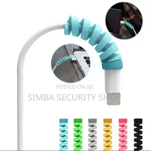 Spiral USB Cable Protector Silicone Flexible Cover Charging