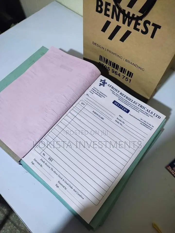 Customized Delivery and Quotation Books