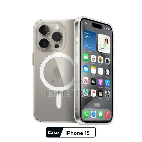 iPhone 15 Clear Magnetic Phone Case