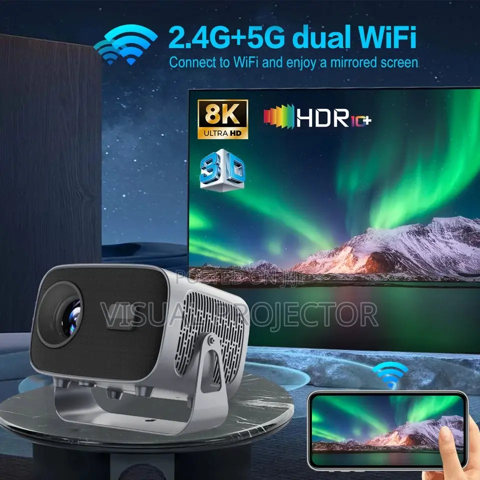 Anu A10 Android Projector With 150 Inch Screen Size