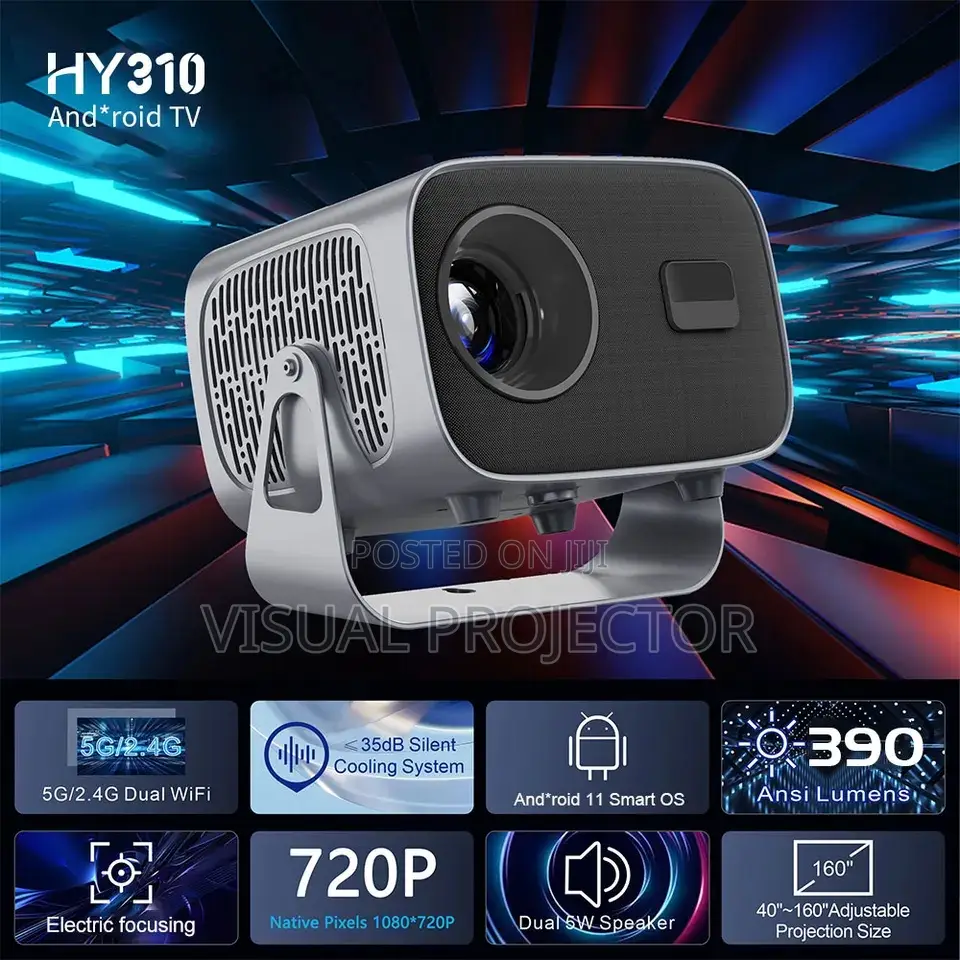 Anu A10 Android Projector With 150 Inch Screen Size
