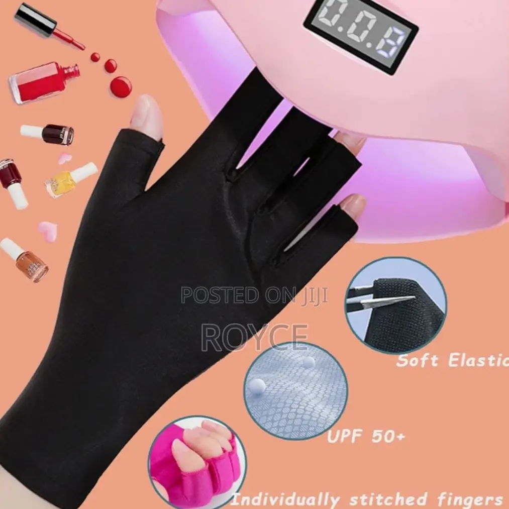 Anti-Uv Gloves for Gel Nail Lamp -{ Pair }