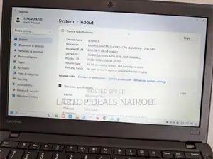 Laptop Lenovo ThinkPad X270 8GB Intel Core I5 SSD 256GB
