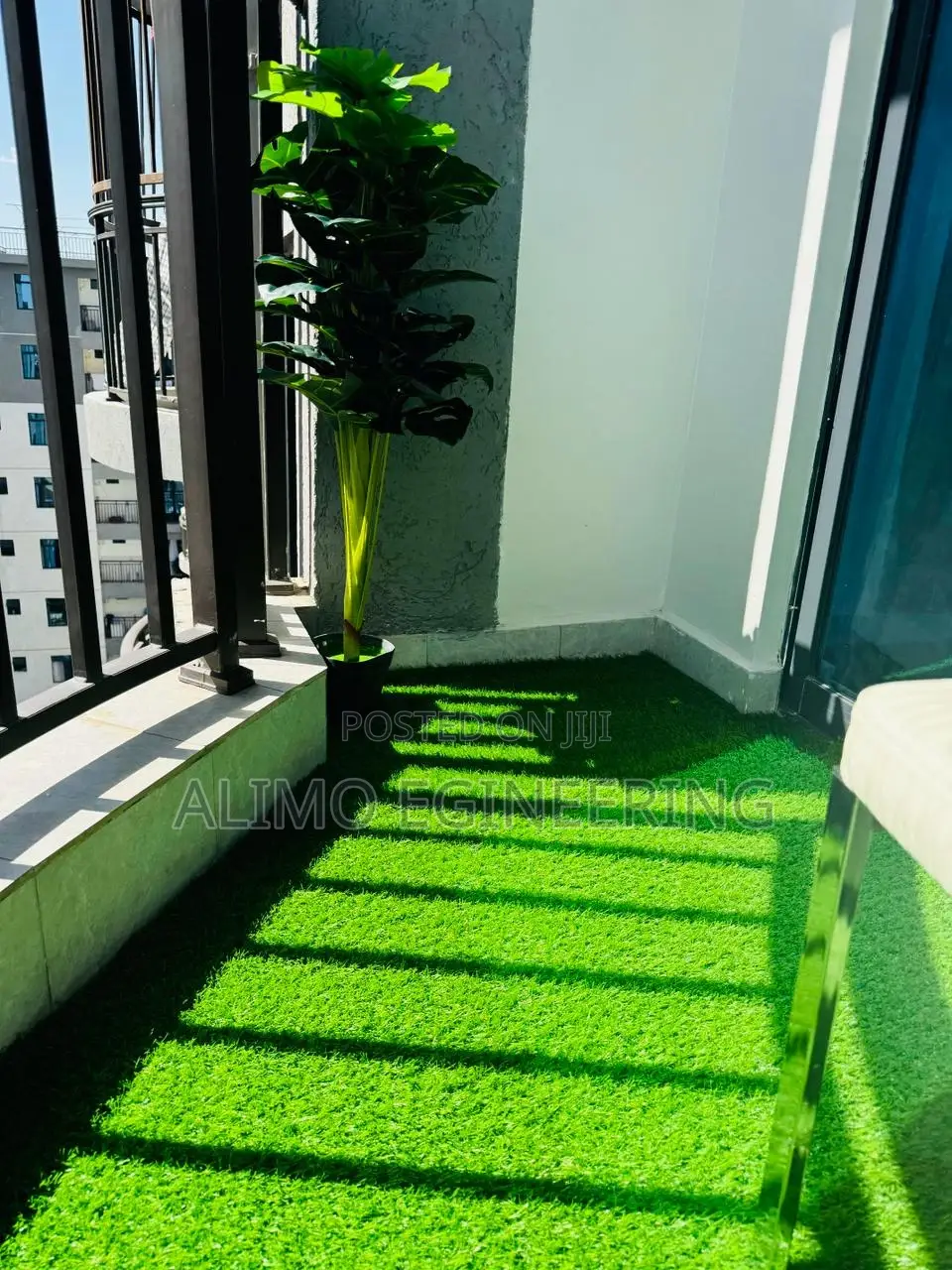 Artificial /Turf Grass Carpets Installation Decors