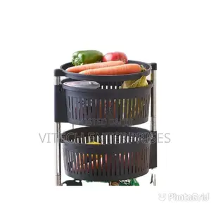 4 Tier Fruit/Vegetable Rotating Basket/Rack Fruit Storage