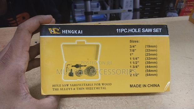 11pc Hole Saw Set (19mm - 64mm) Wood Holesaw - thumbnail 2