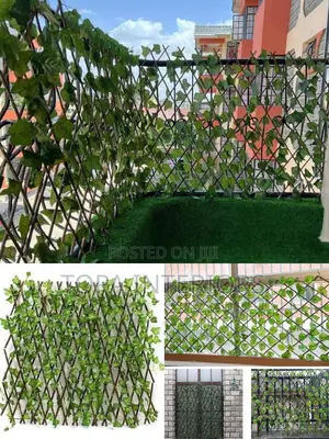 Decorative Stretchable Artificial Greenleaf Faux Balcony Privacy Fence
