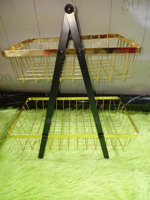 2tier Goldish Multipurpose /Fruit Rack - thumbnail 2