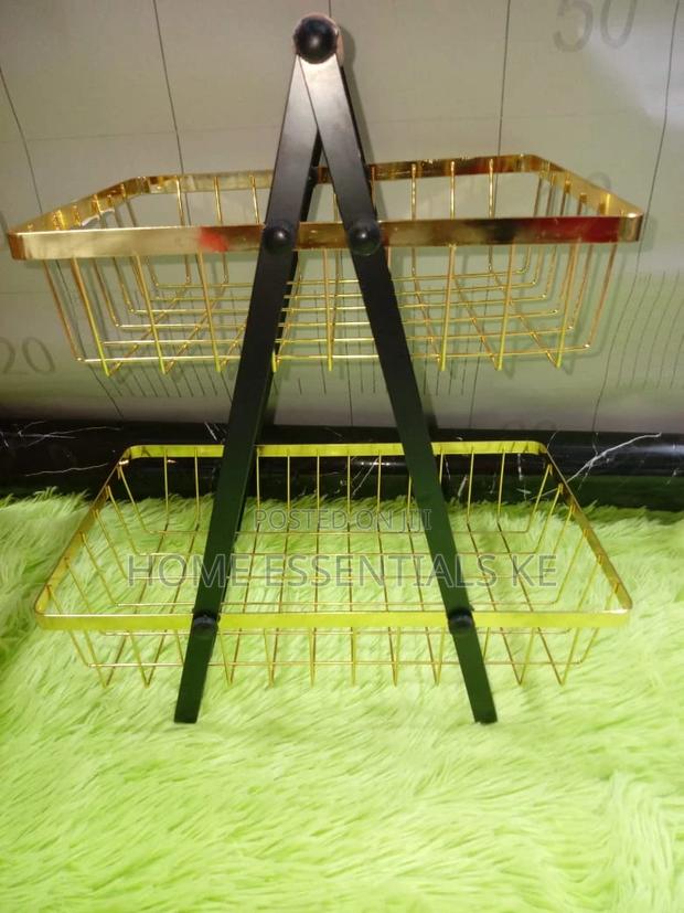 2tier Goldish Multipurpose /Fruit Rack