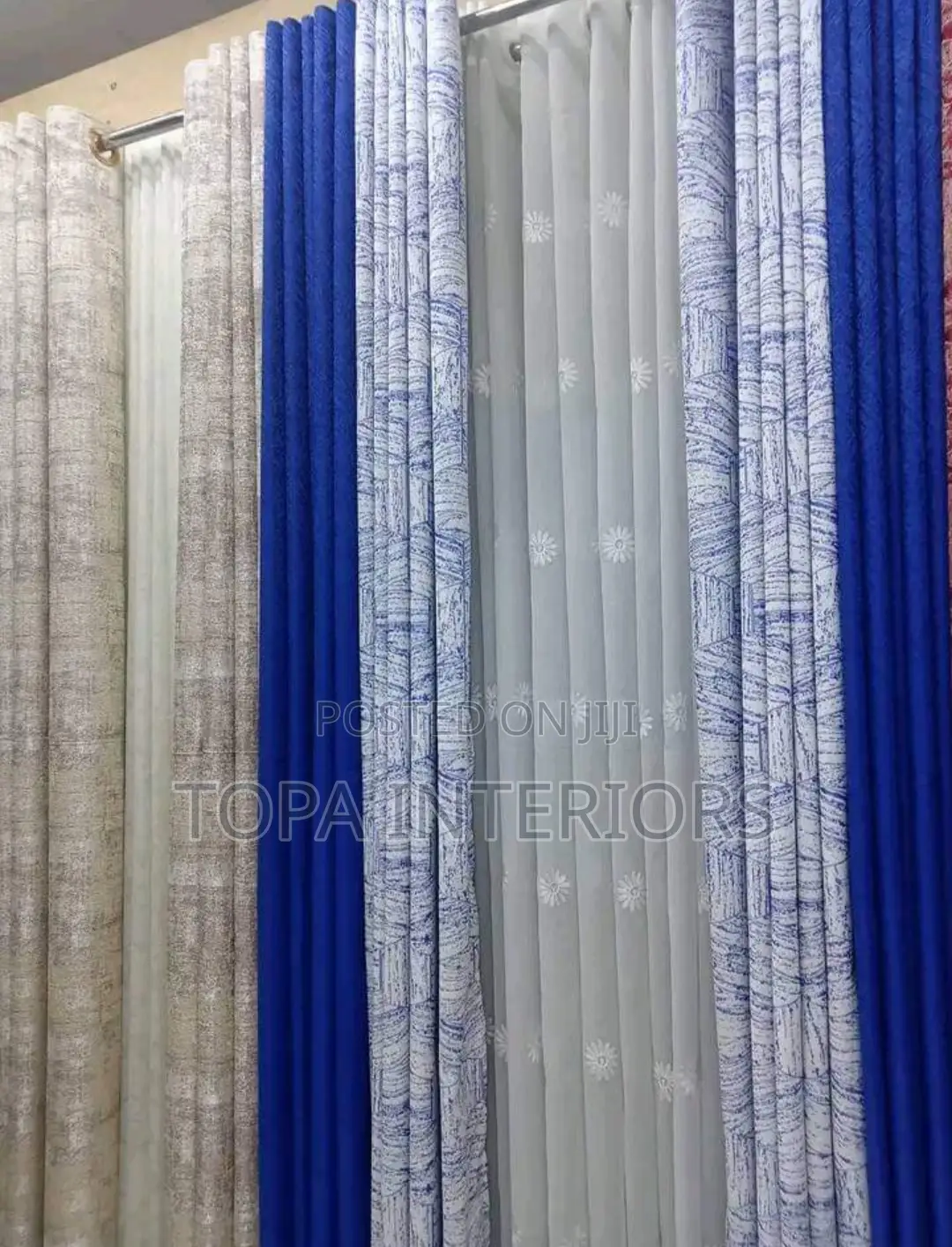 Blue Curtains and Sheers Beige Curtains and Sheers