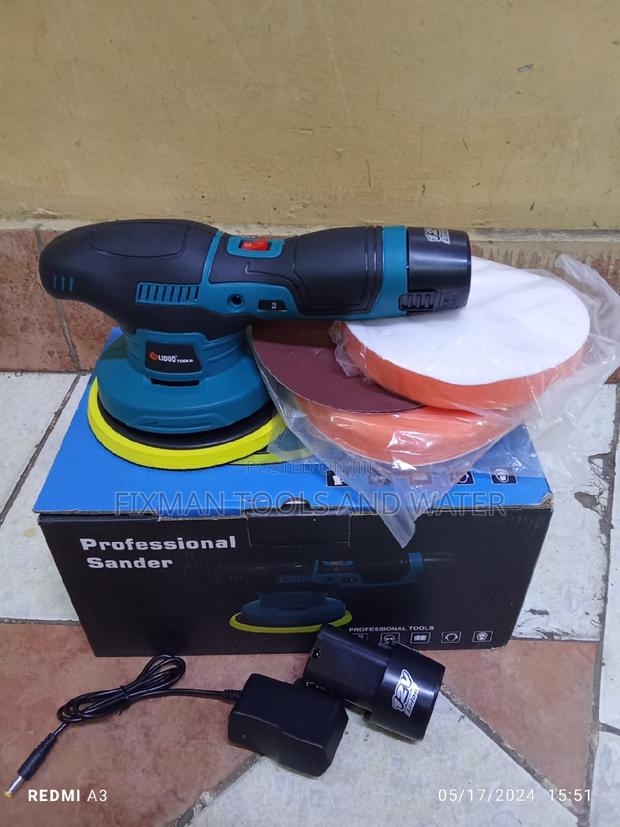 Carpenter Best Cordless Orbital Sander + Accessories - main view