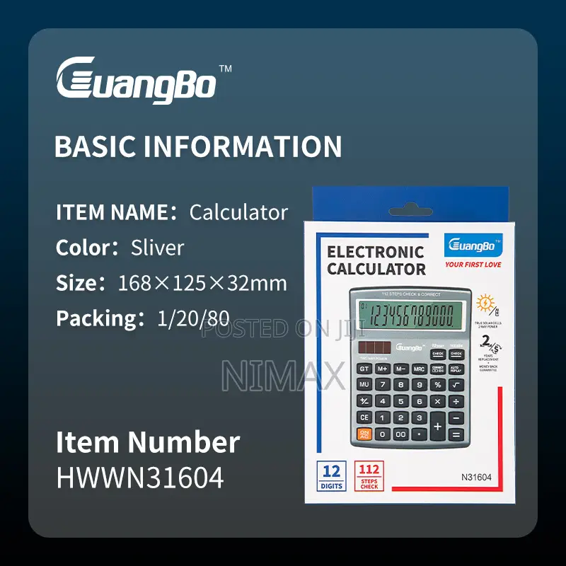 Desk Top Calculator 12 Digits