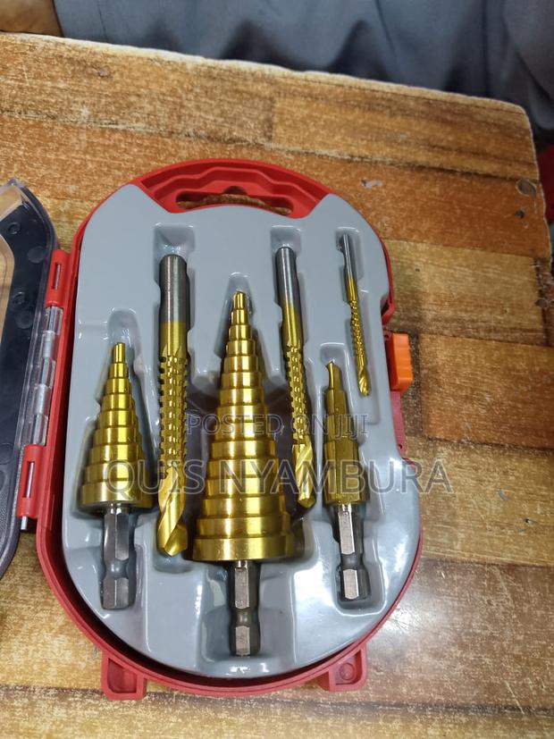Step Drill Bit Set/Quality 6pcs Step Drill Bit
