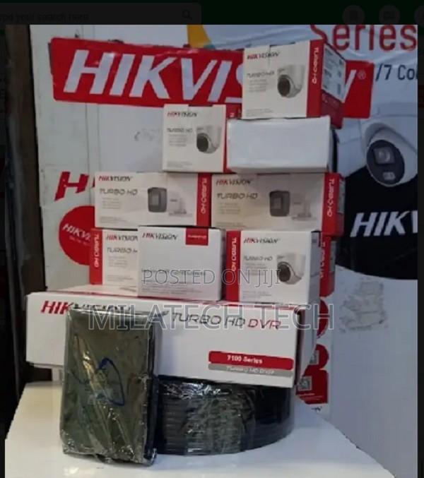 CCTV-Hikvision 4 Channel DVR + 2 Dome Camera + 2 Bullet Came