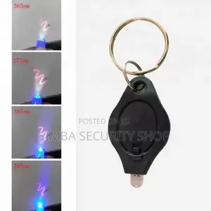 Ultraviolet Key Chain Holder Ring UV Torch Light Pendant