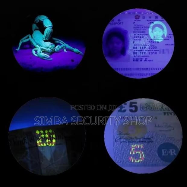 Ultraviolet Key Chain Holder Ring UV Torch Light Pendant - thumbnail 4
