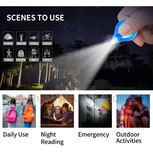 Ultraviolet Key Chain Holder Ring UV Torch Light Pendant - thumbnail 7