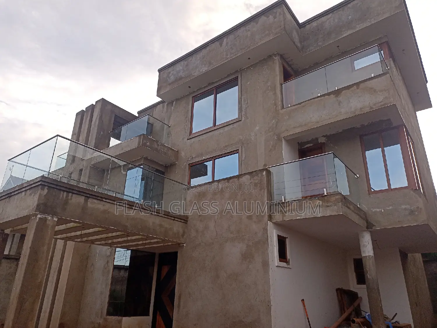 Glass Balcony Balustrade Stainless Steel Spigot