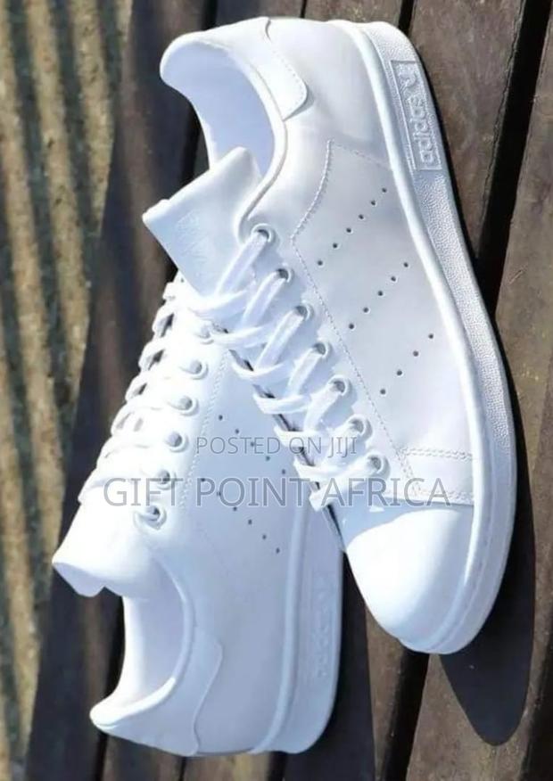 All White Adidas Stansmith Sneakers - thumbnail 4