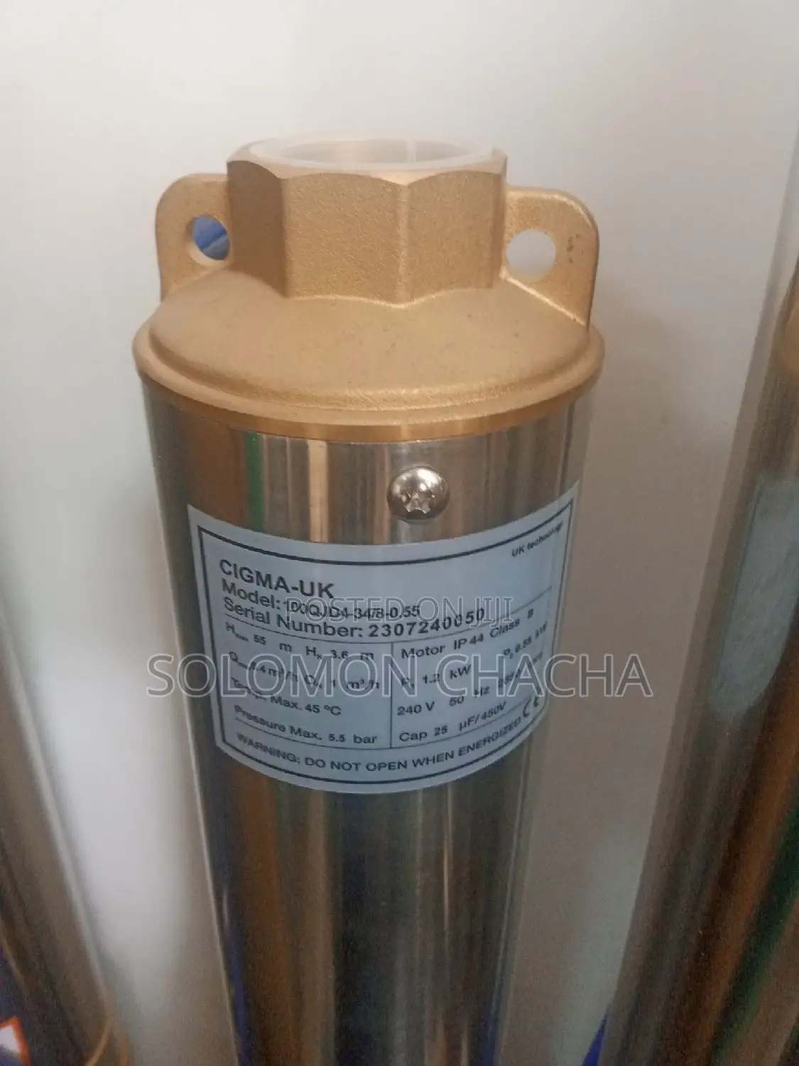 Deep Well Submersible Pump Cigma Uk 0.75hp