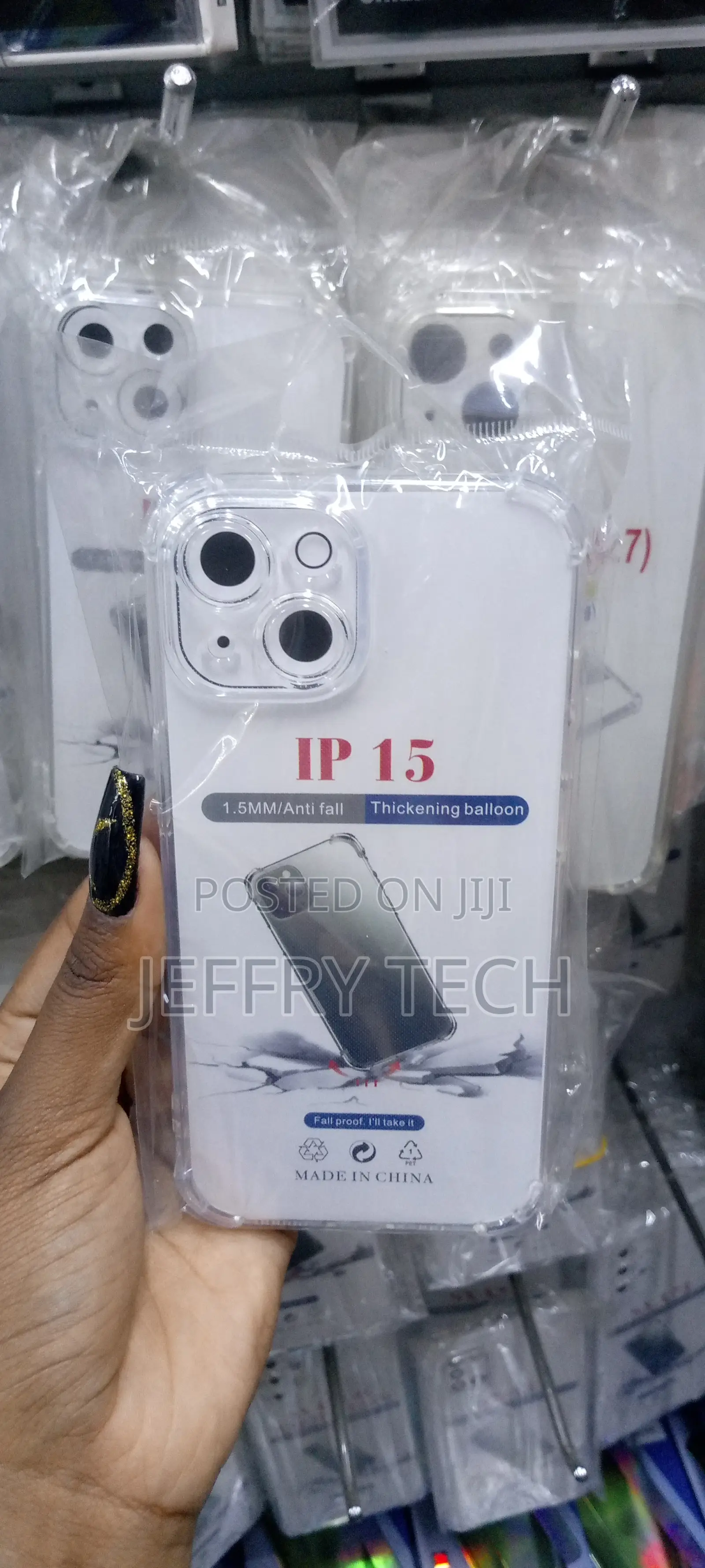 Temdan Designed for iPhone 15 Case Clear