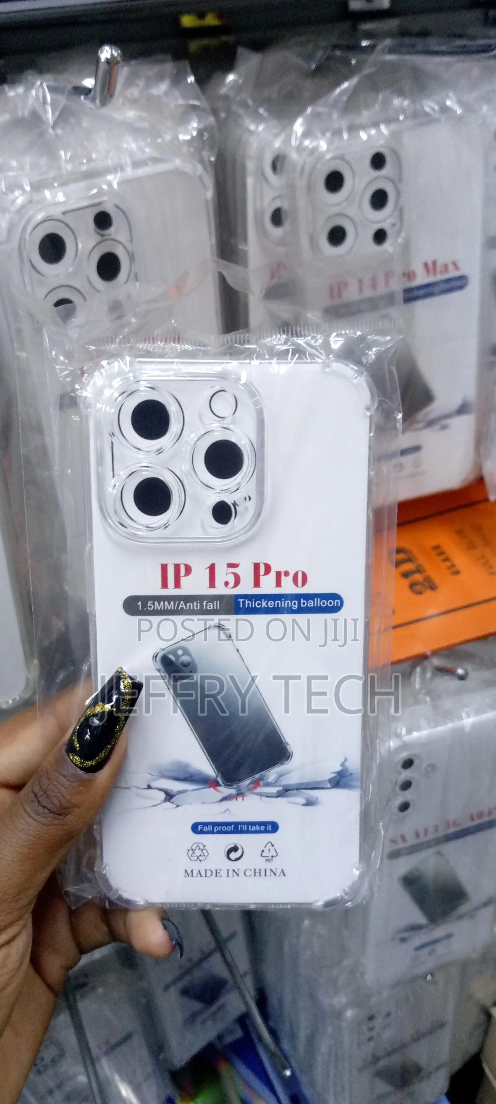 Lamicall Clear Case for iPhone 15 Pro - Transparent Case