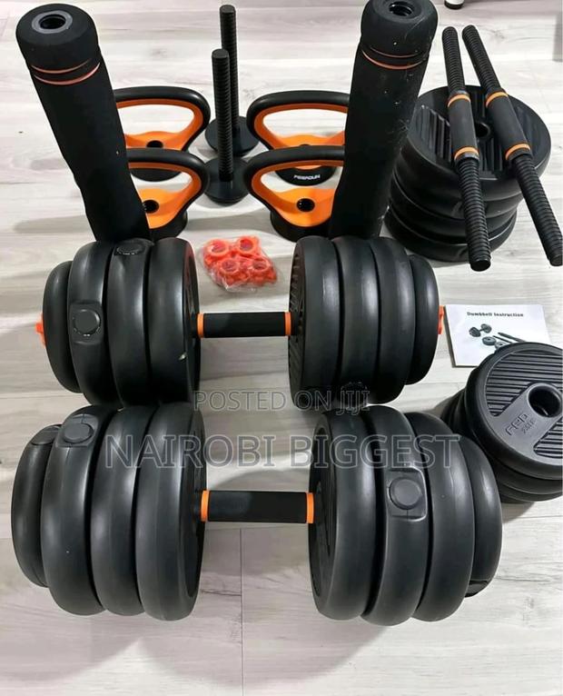 Quality *50kg 6in1 Dumbbell/Kettlebell*