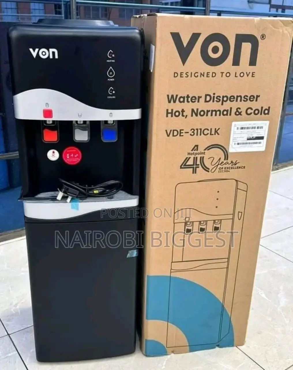 Quality Von Hotpoint 3tap Water Dispenser Hot and Cold