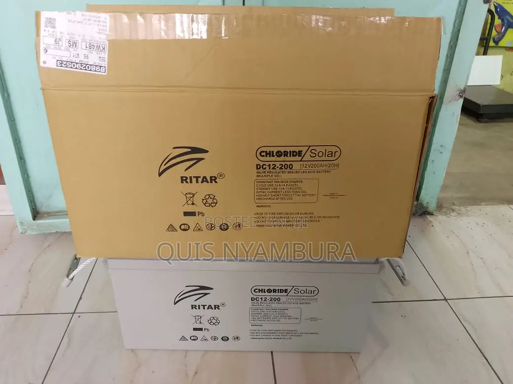 Solar Battery Ritar 200A Battery.