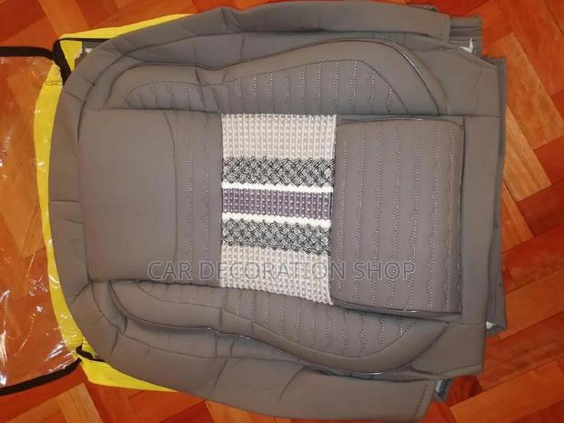 Unique Classy Leather Grey Seat Cover