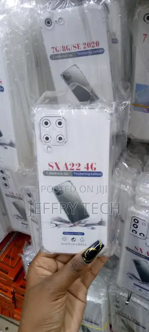Osophter for Galaxy A22 4G Case Clear Transparent Reinforced