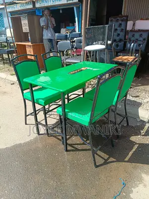 Restaurant Set, Green With a 2ft by 4 Ft Table 