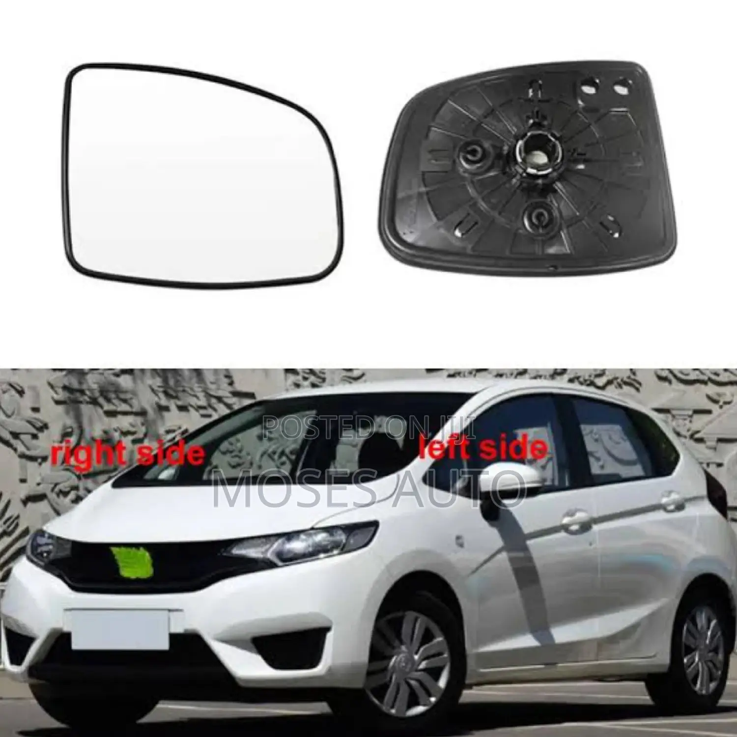 Honda Fit 2015 Side Mirror Glass