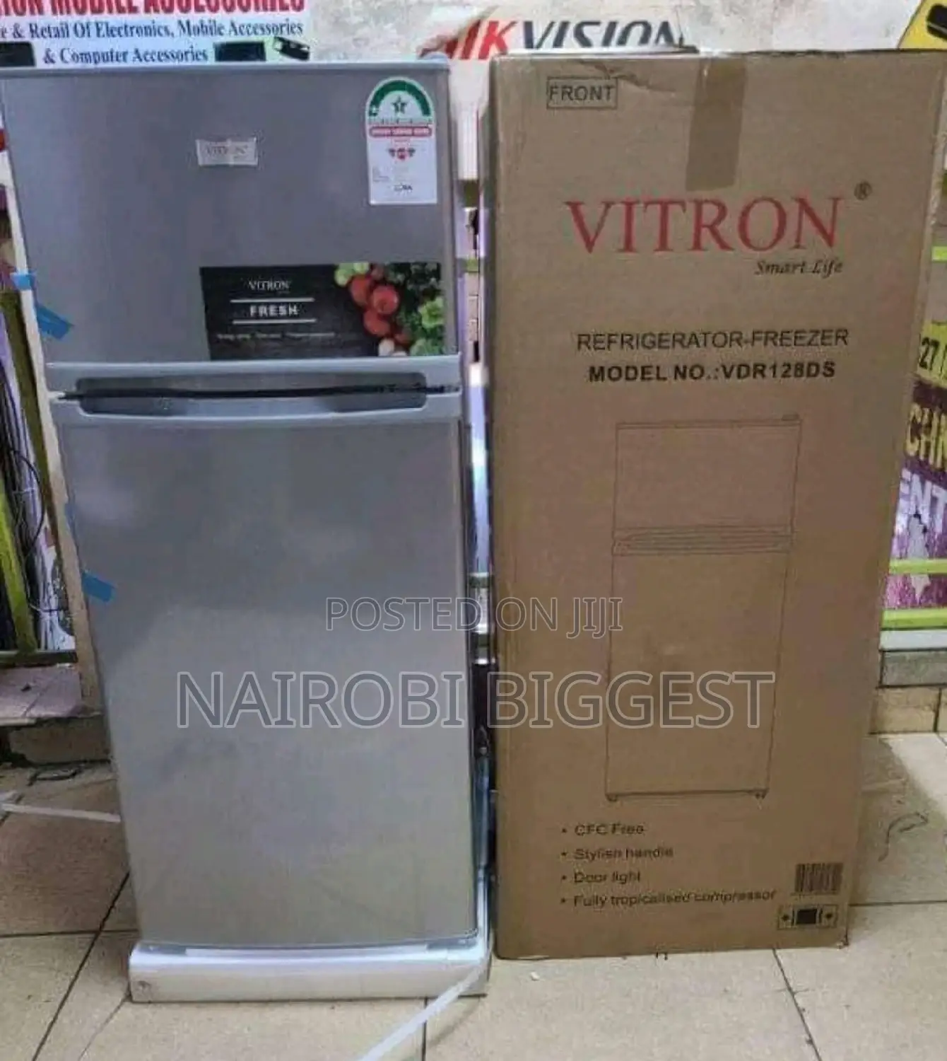 Vitron 128 Litres Double Door Refrigerator