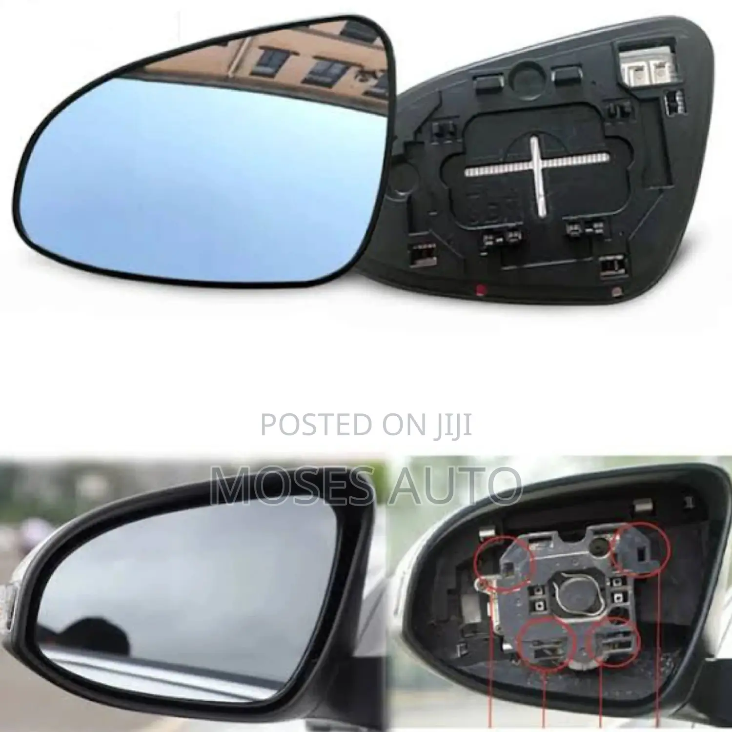 Vitz Side Mirror Glass