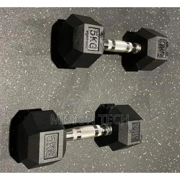 5kg Hexagon Shaped Dumbbell - main view