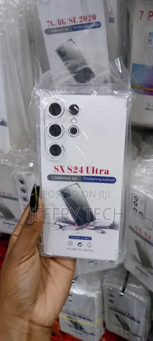 Crystal Clear Samsung Galaxy S24 Ultra Case With Bumper Sof