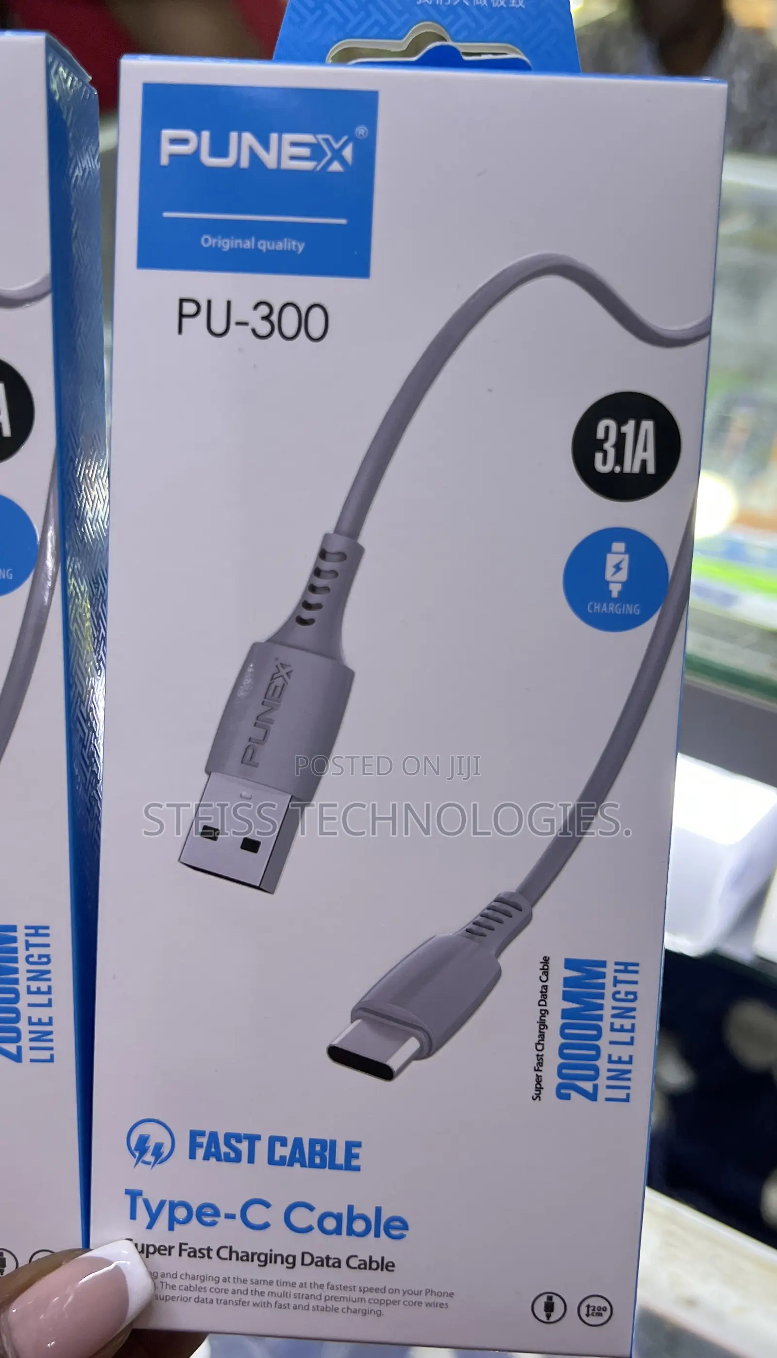 2m Punex Usb to C Fast/Data Cable
