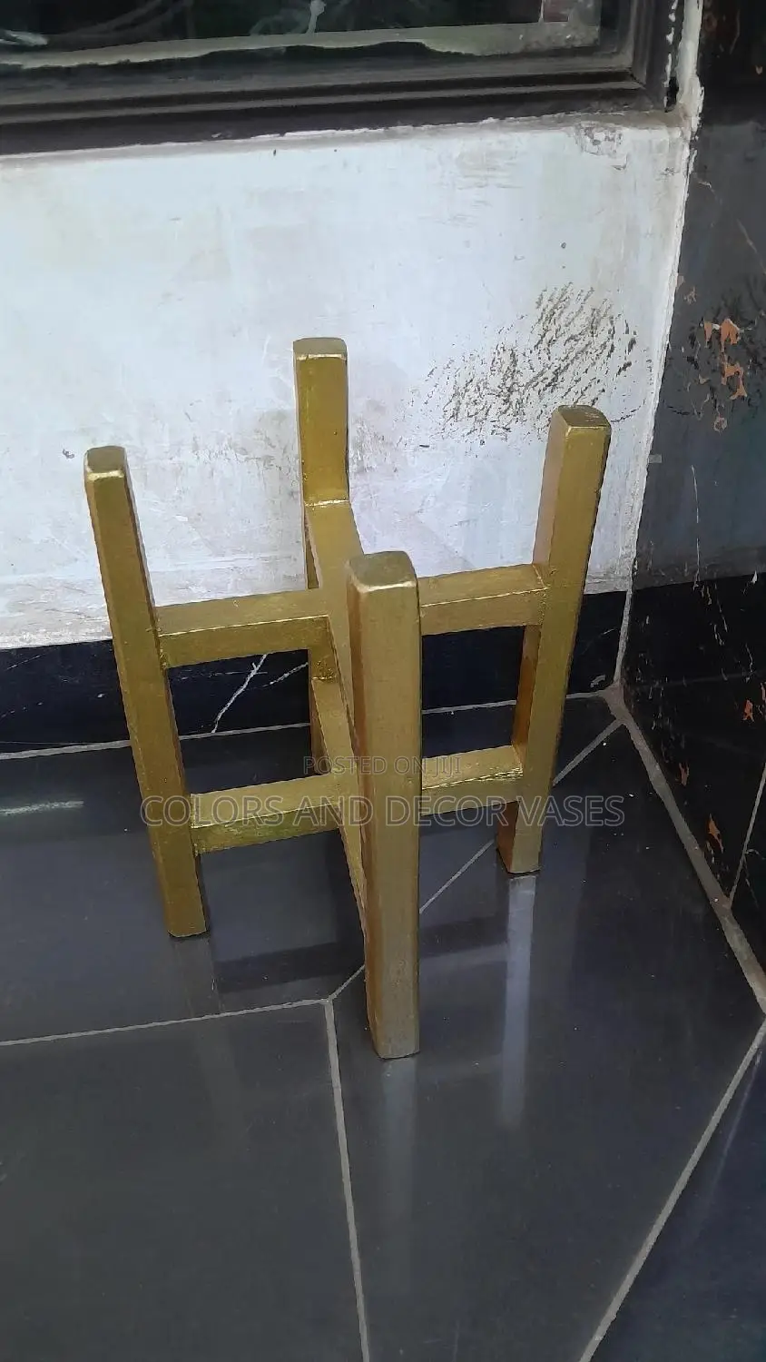 Golden Stand for Plants
