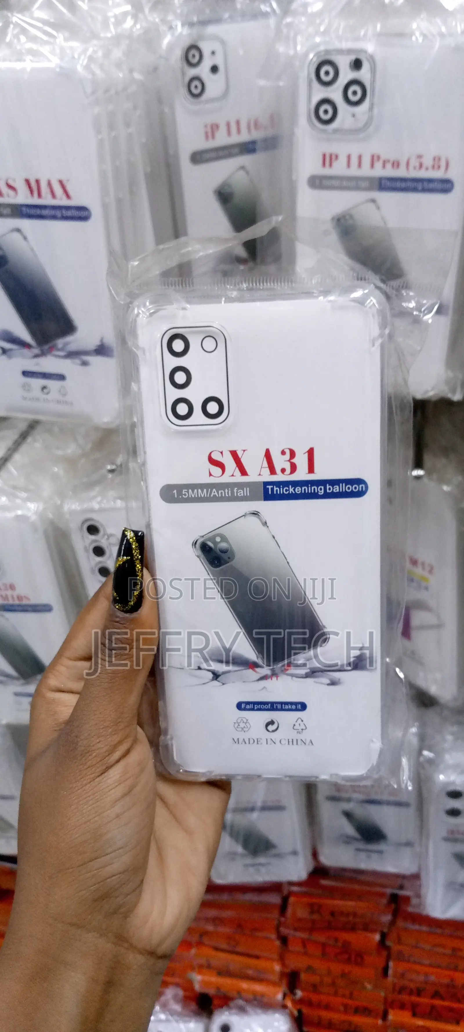Osophter for Samsung Galaxy A31 Case Clear Transparent